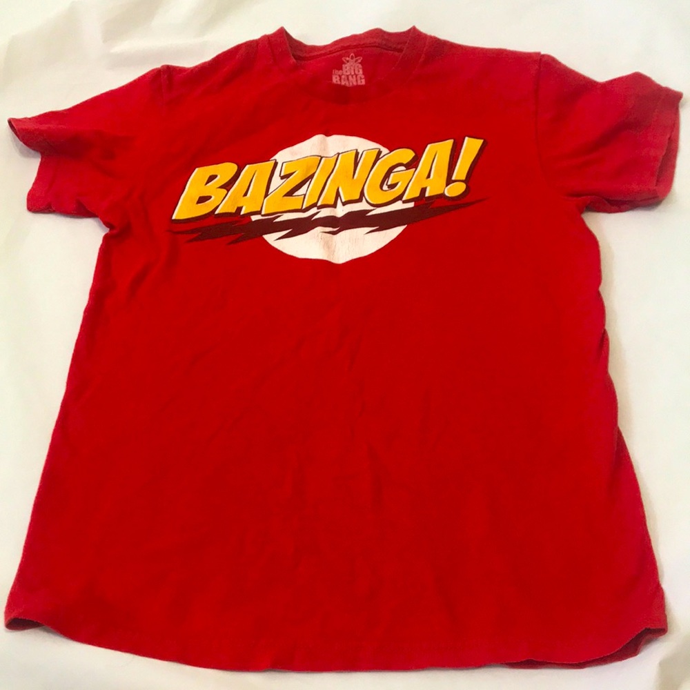 Big Bang Theory Bazinga! Graphic Tee Men’s Size Small